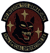 Air Force 17th Special Operations Squadron Spice Brown OCP Scorpion Shoulder Patch With Velcro